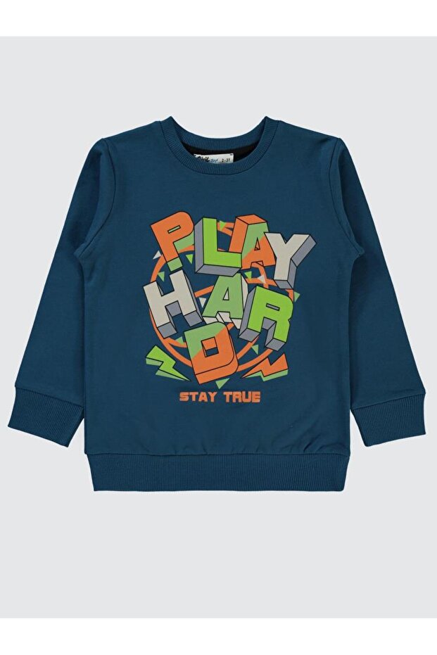Play Hard Sweatshirt for Ages 2-5 - Green