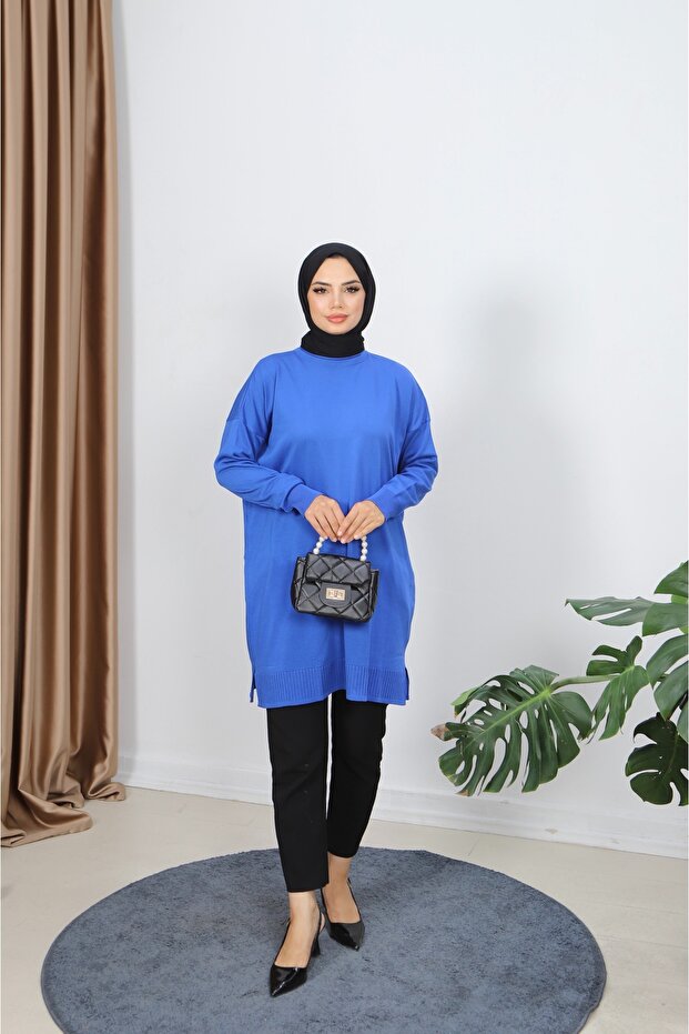 Slit Mercerized Tunic - 2