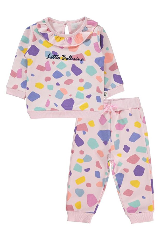 Embroidered 6-18 Month Set - Pink