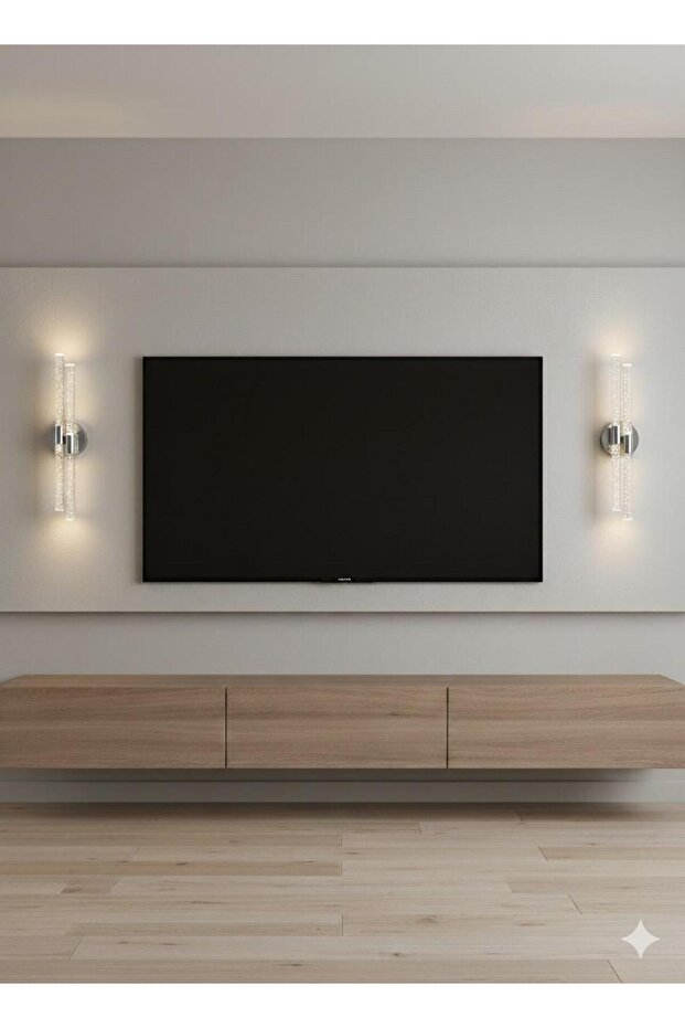 Bh Bubblelight Dubble Şık Ve Zarif Modern Led Duvar Aplik Gümüş Elektrikli Kumandalı - 4