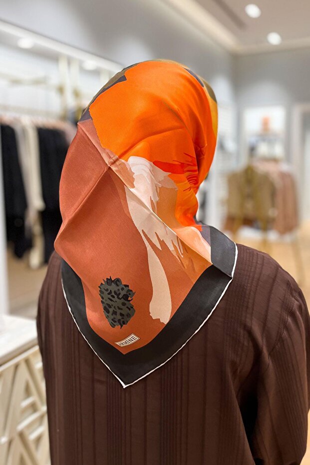 İpek Eşarp - 9145D-34 - Tivil - 5