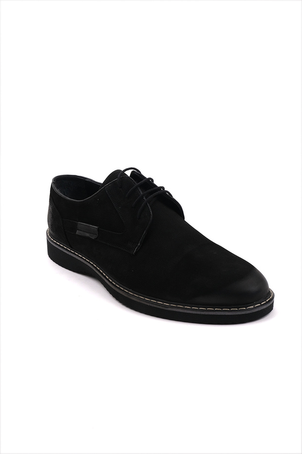Men's Black Seasonal Casual Nubuck Sneakers