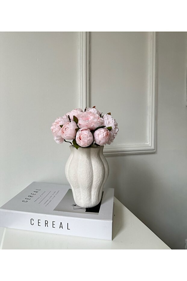 1 Quality Artificial Pink Peony Bunch 11 Liters