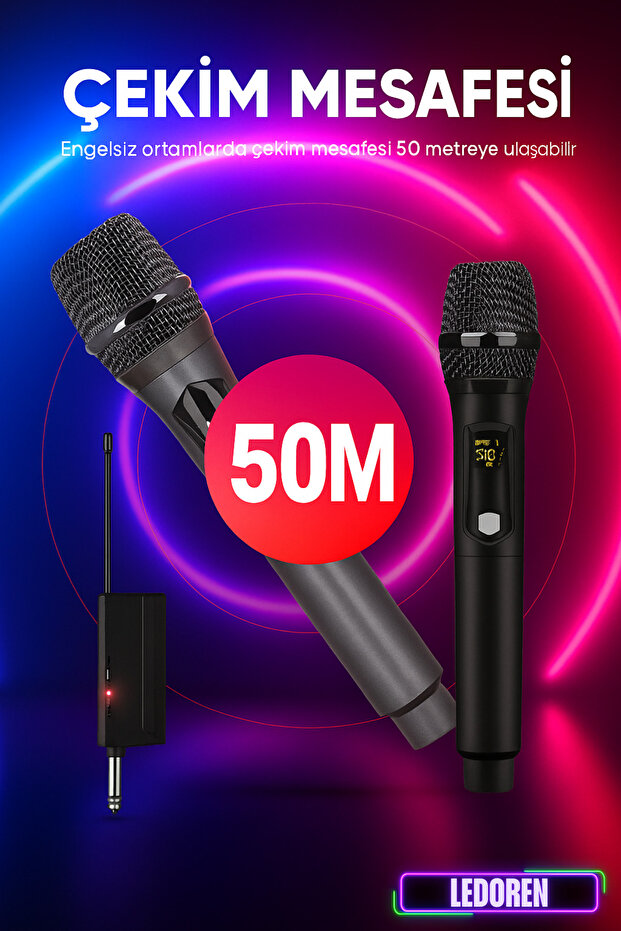 Wn03 Ses Sistemi Hoparlör İçin Kablosuz El Mikrofonu - 3