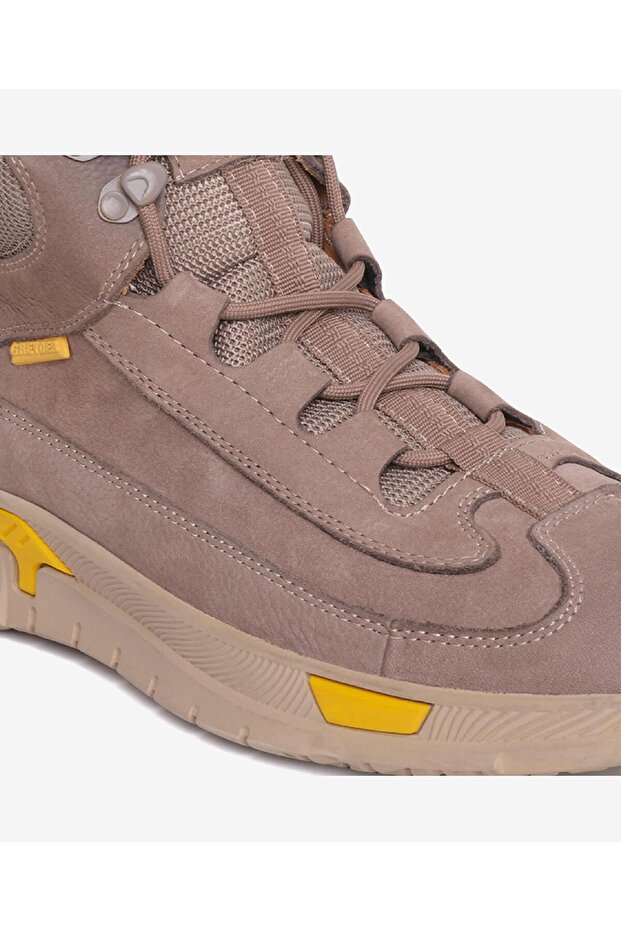 Erkek Koyu Vizon Hakiki Deri Sneaker Bot 4K1SB15090 - 5