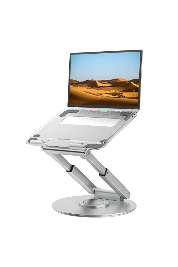 Height Adjustable Laptop Stand | 360° Rotating Base, Foldable & Portable for 10–17" Laptops