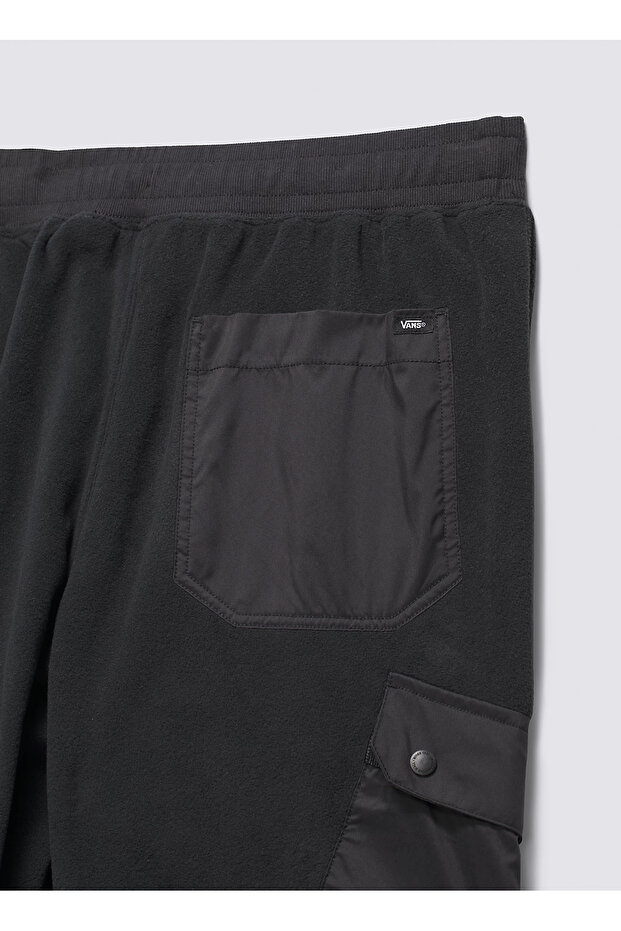 Siyah - Gri Erkek Lastikli Bel Normal Kalıp Eşofman Altı VN000HAWBLK1-MTE POLARTEC RELAXED F - 6