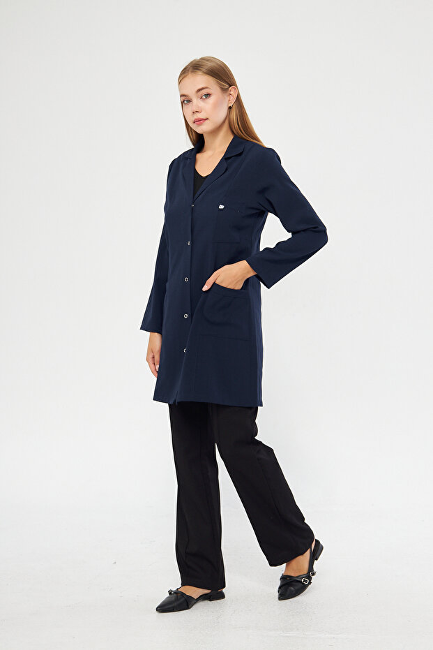 مريلة عمل باللون الأزرق الداكن، ملابس عمل - 3