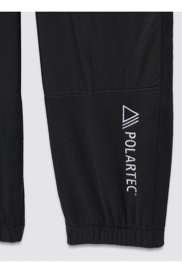 Siyah - Gri Erkek Lastikli Bel Normal Kalıp Eşofman Altı VN000HAWBLK1-MTE POLARTEC RELAXED F - 7