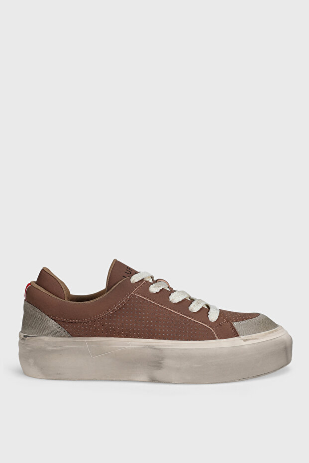 Allan Erkek Sneaker Ayakkabı Kahverengi - 1