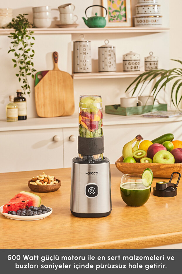 Smoothie On The Go Personal 4 Bıçaklı Kişisel Blender Inox - 3