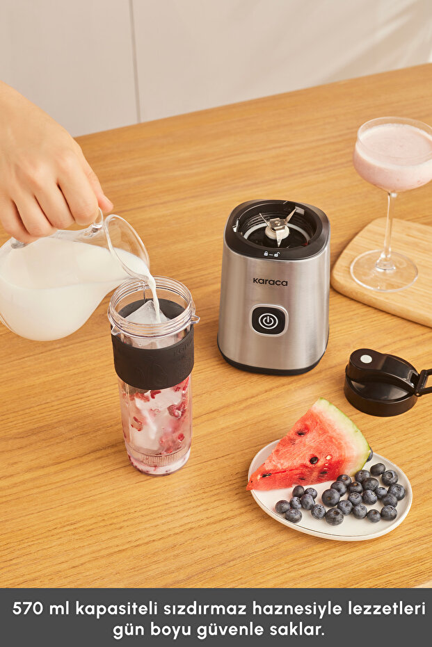 Smoothie On The Go Personal 4 Bıçaklı Kişisel Blender Inox - 4
