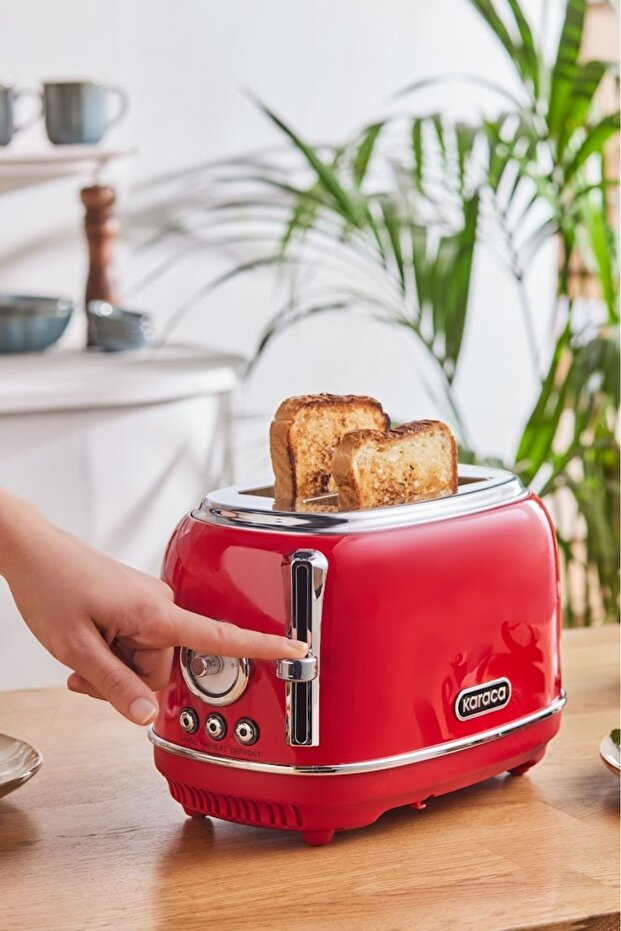 Vintage Craft 2 Dilim Kapasiteli Ekmek Kızartma Makinesi Red - 2