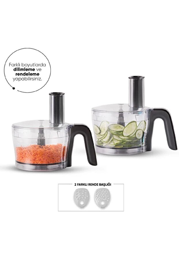 Mastermaid Power Essential Soft Cream Mutfak Robotu, Blender Seti 2000w - 3