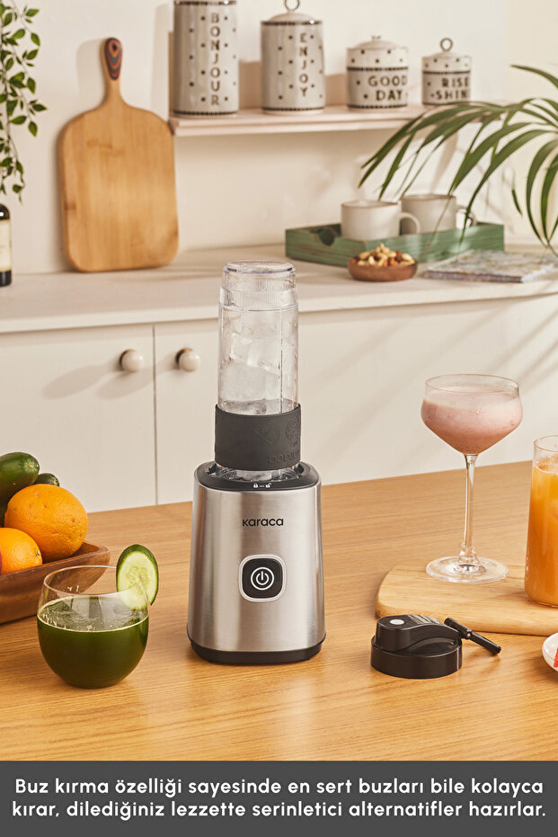Smoothie On The Go Personal 4 Bıçaklı Kişisel Blender Inox - 6