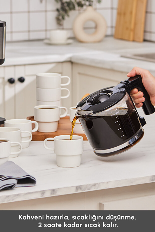 Coffee Art 2 in 1 Espresso ve Filtre Kahve Makinesi 1,5 L 1800 W - 6