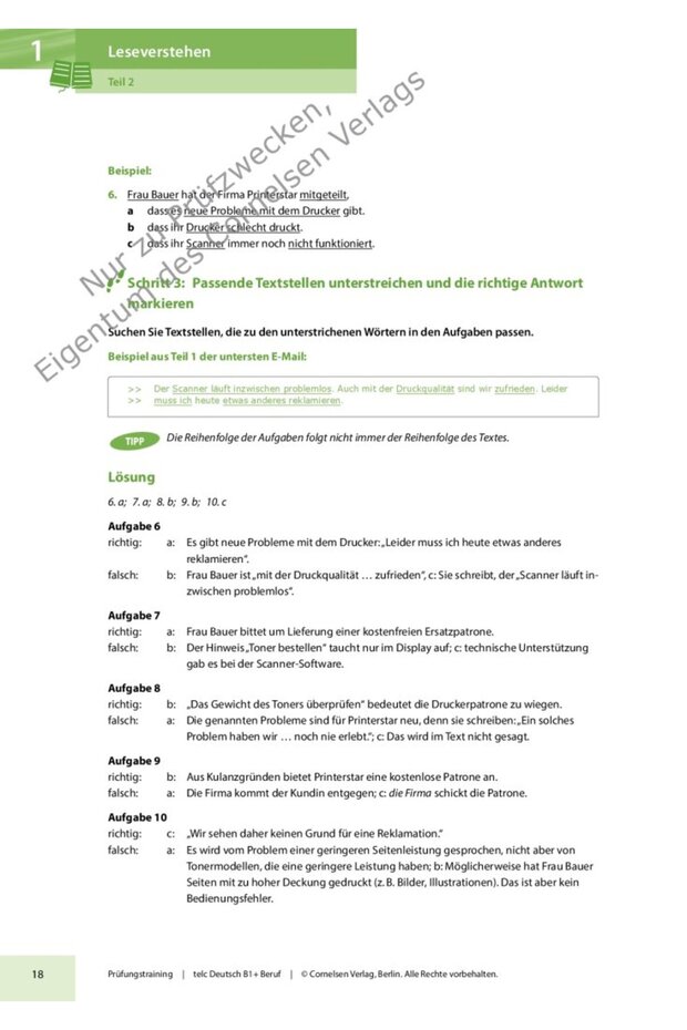 Prüfungstraining Telc B1+ Beruf Mit CD - 5