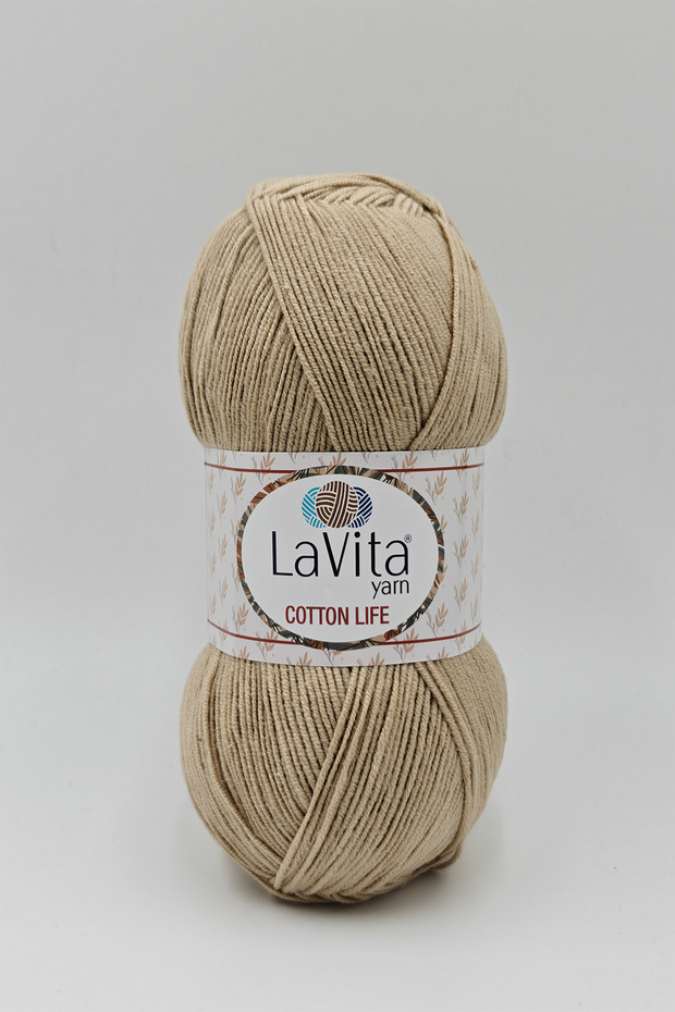 Cotton Life Hand Knitting Yarn 50% Cotton 50% Acrylic 100Gr (7016 Kum)