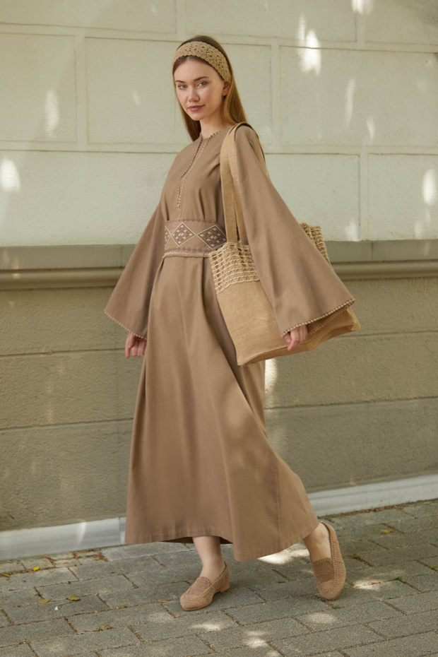 Asrın Elbise Camel - 8