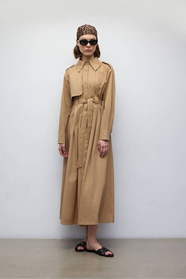 ROCHIE TRENCH BUMBAC CAMEL - 1