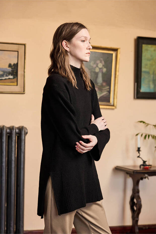 Siyah Soft Kazak - 3