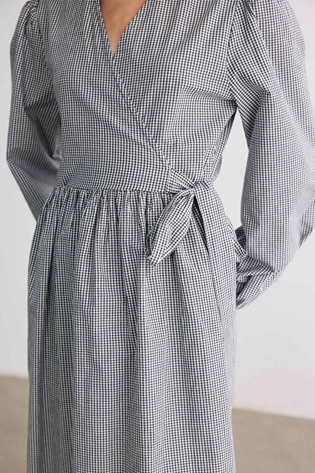 SİYAH PÖTİKARE ELBİSE - 8