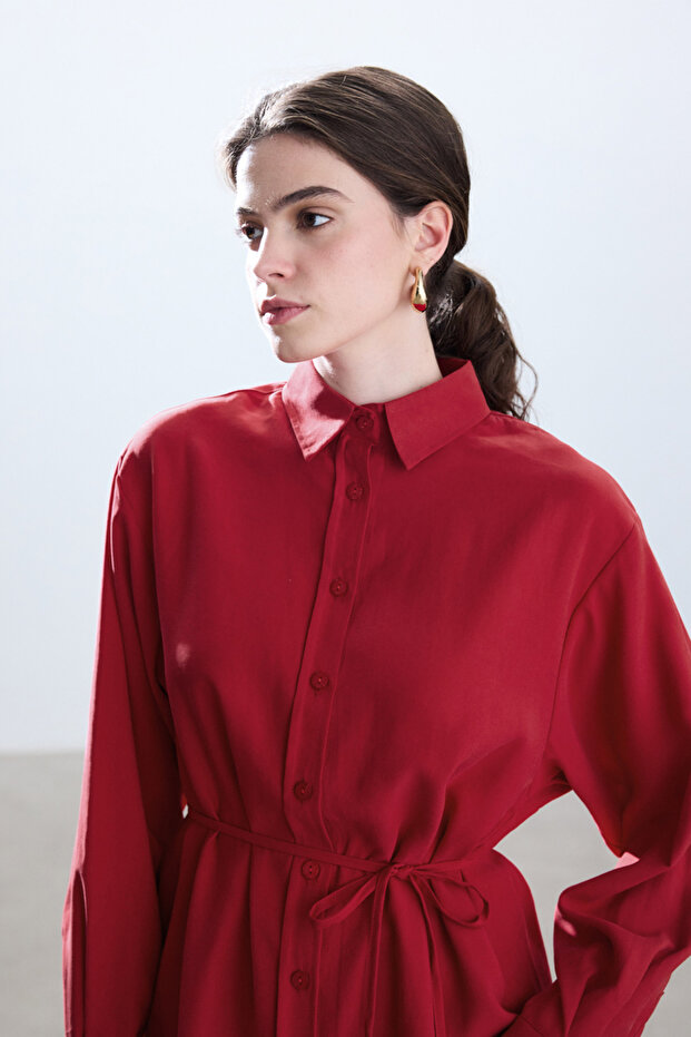 KIRMIZI MODAL VINTAGE GÖMLEK - 4