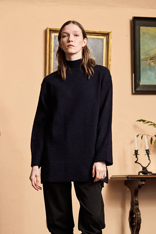 LACİVERT SOFT KAZAK - 5