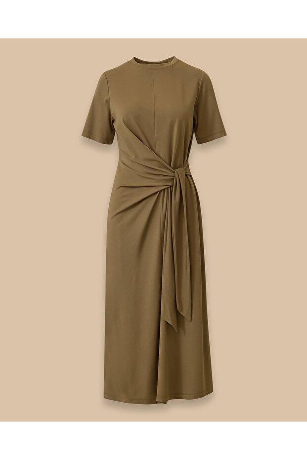 Seçil Günlük Elbise -251310020 Haki - 7