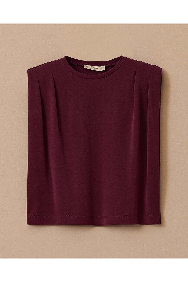 Vatkalı Kolsuz Bluz - 7