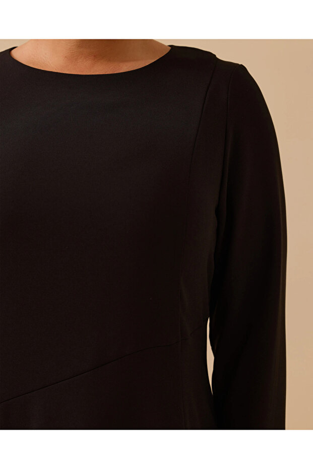 Φόρεμα Basic Midi Plus Size - 5