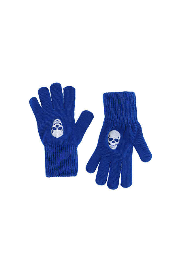 Unisex Nakışlı Atkı-Bere-Eldiven Tk FUNKY HT02 - 3