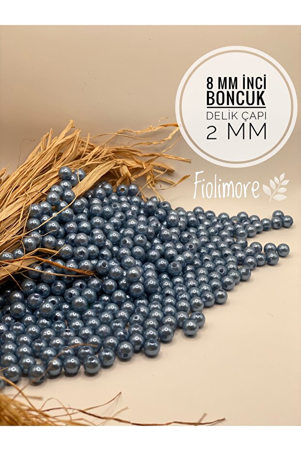 8 mm Turquoise a Quality Plastic Pearl Beads (50 Grams-200 Pieces) Jewelry Bag Accessory Beads