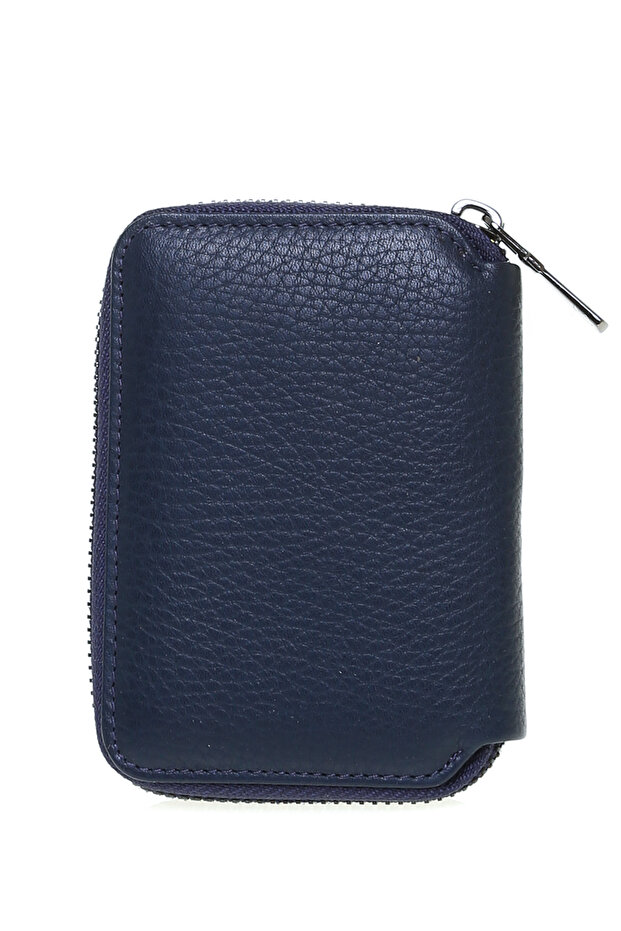 Baskılı Mavi Erkek Cüzdan - 3