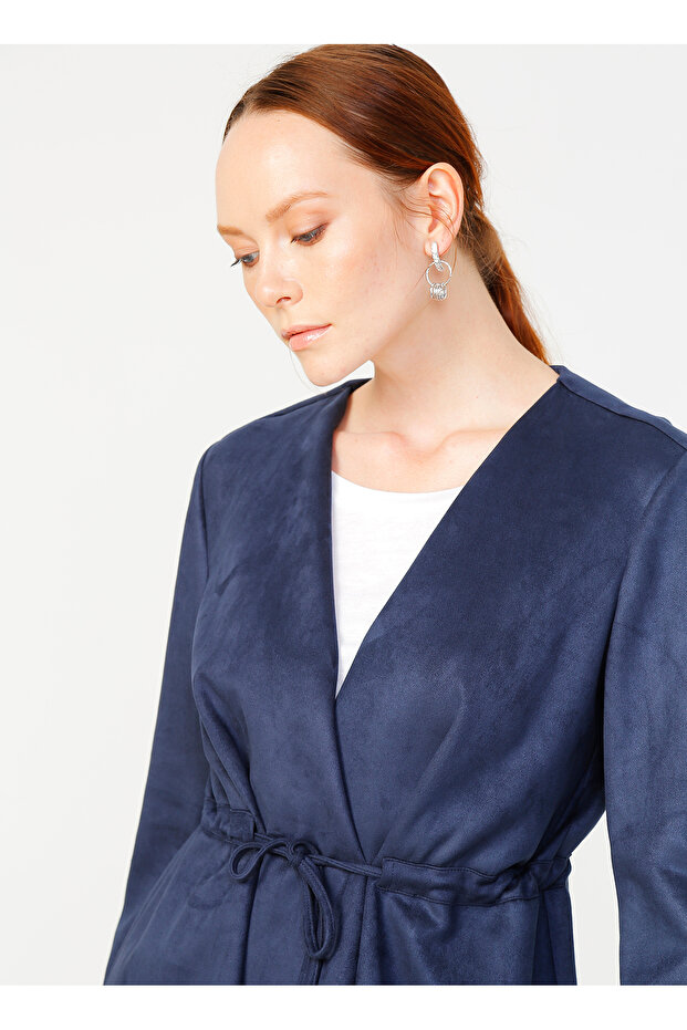 Basic Lacivert Kadın Ceket LUBNAN - 1