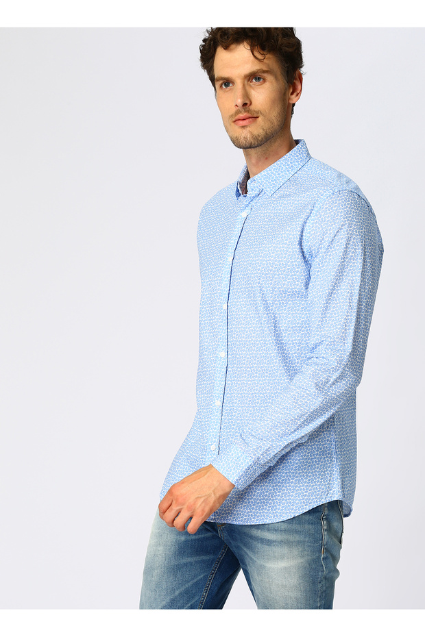 Mavi Erkek Gömlek - 1