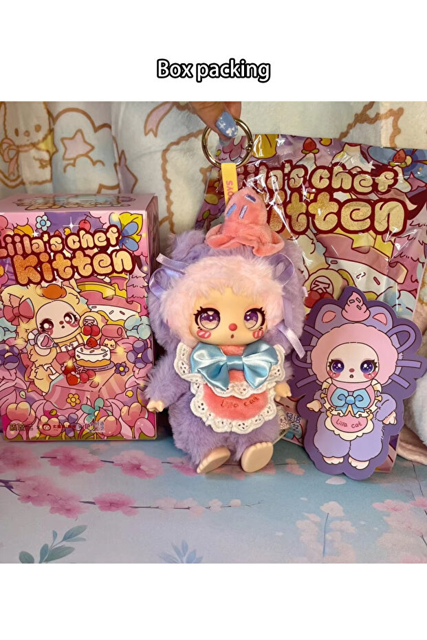 brand new random1pcs original Liila Luck Cat Mystery Boxes V4 Serise Liila‘S Chef Kitten Blind Box A - 4