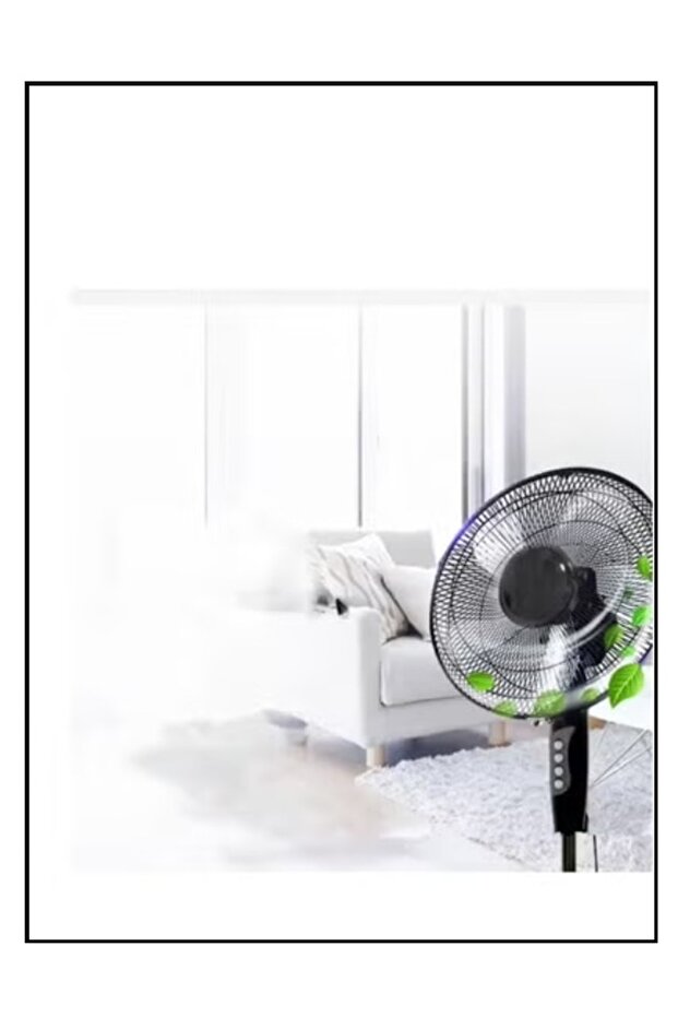 مروحة ميكرو بلس ستاند بثلاث سرعات وقاعدة مقاس 16 بوصة - 3