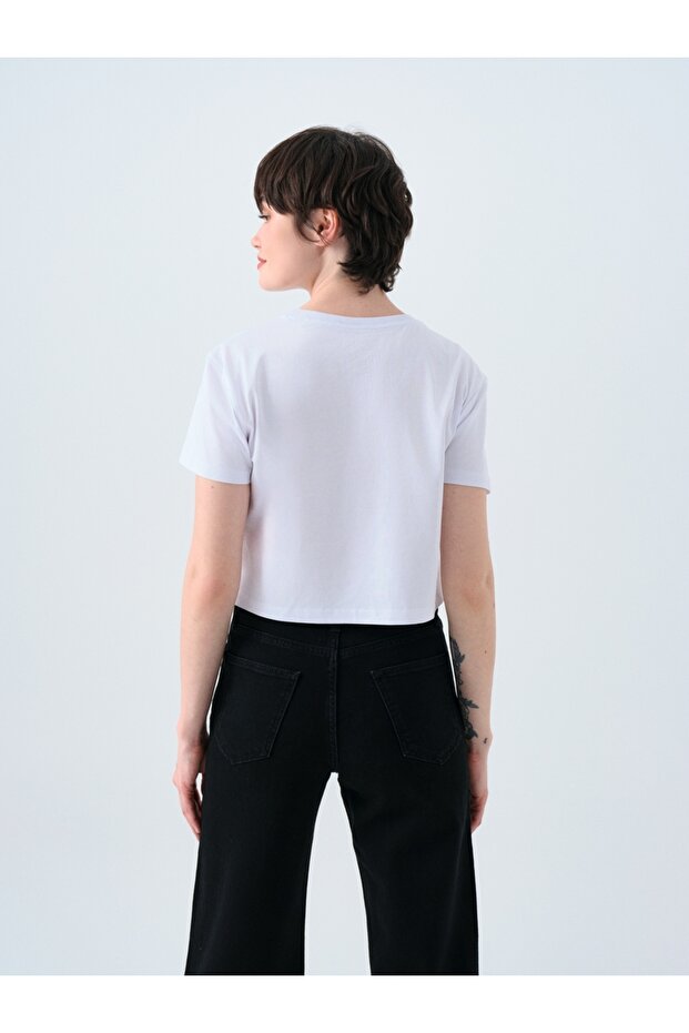 Long Crop Kadın Tshirt K.kol - 3