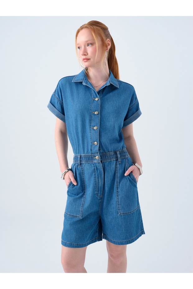 Regular Fit Kadın Tulum - 2