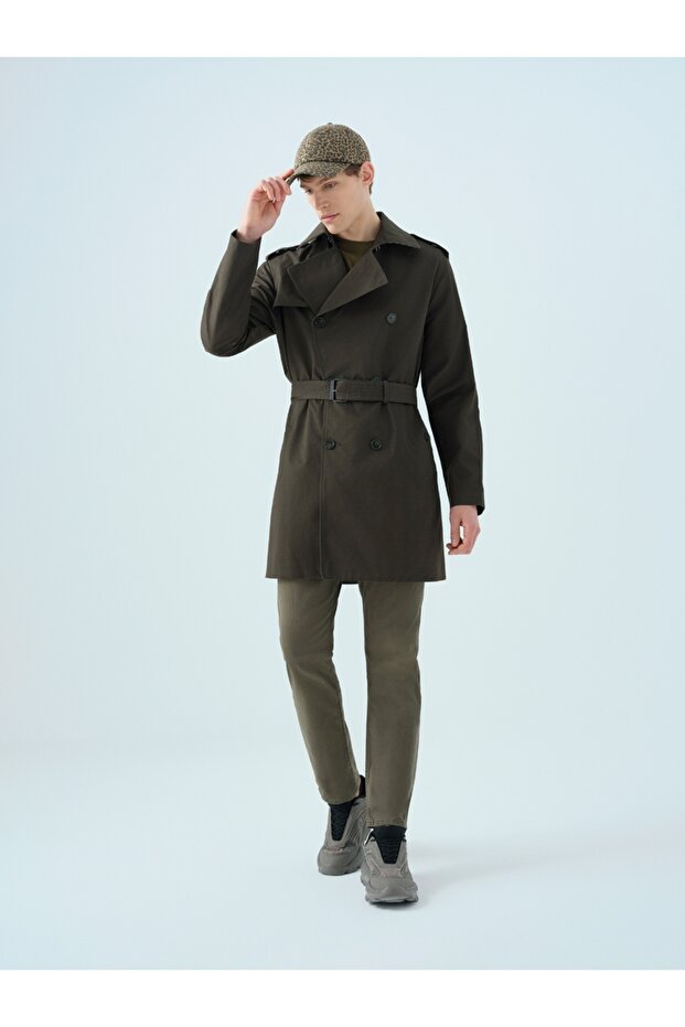 Regular Fit Erkek Trenchcoat - 2