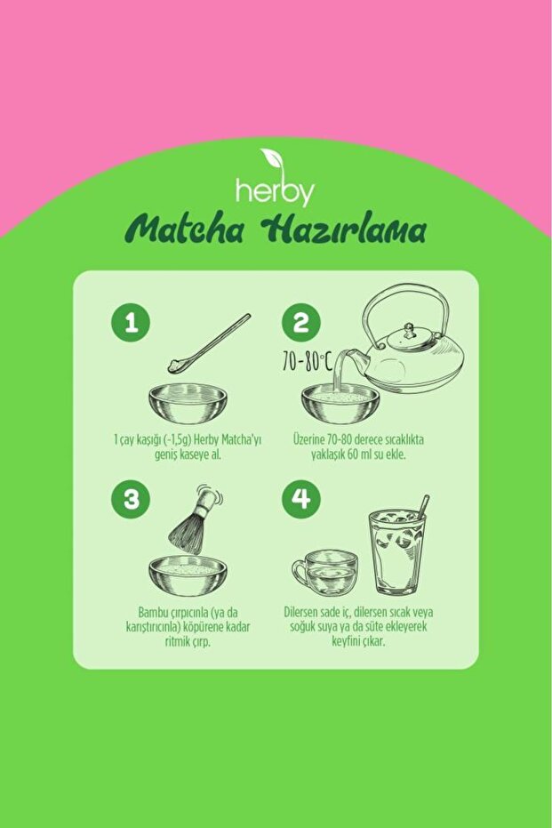 Premium Matcha Çilek ve Vanilya Aromalı - 4