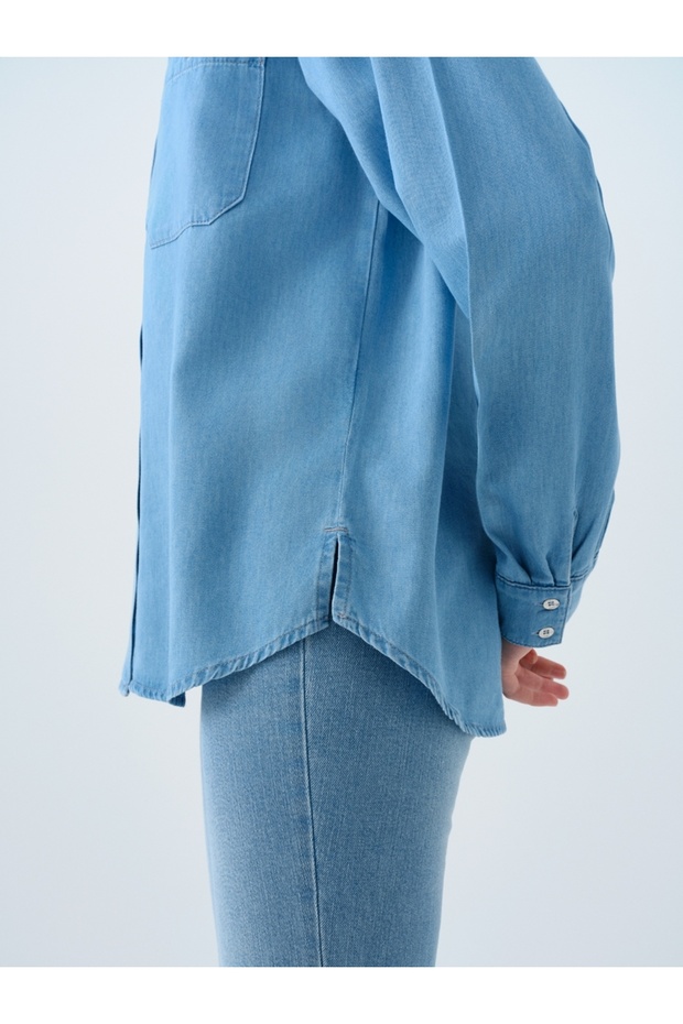 Regular Fit Kadın Gömlek U.kol - 5