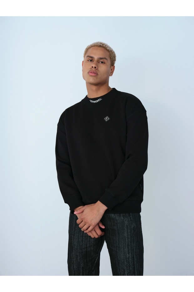 Oversize Fit Erkek Sweatshirt - 1