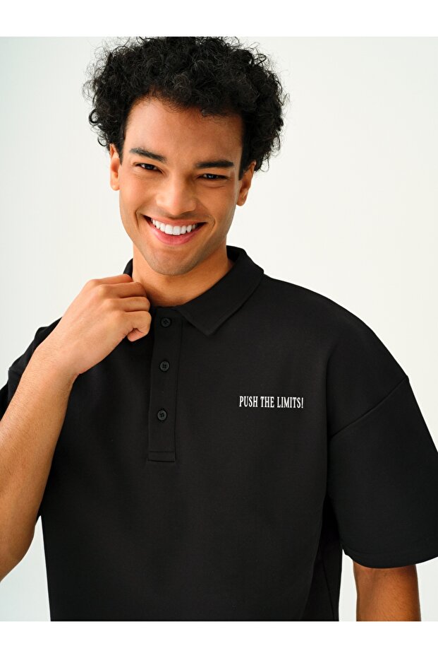 Oversize Erkek Polo K.kol - 4