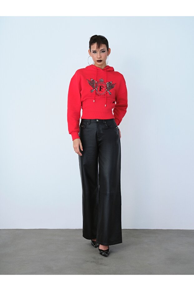 Oversize Kadın Sweatshirt - 2