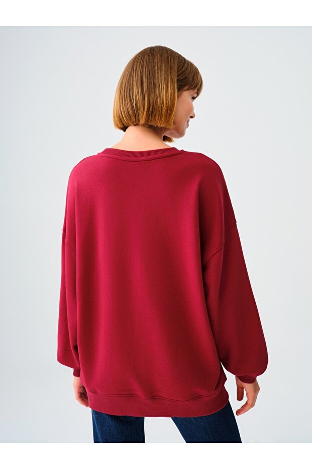 Oversize Kadın Sweatshirt - 3