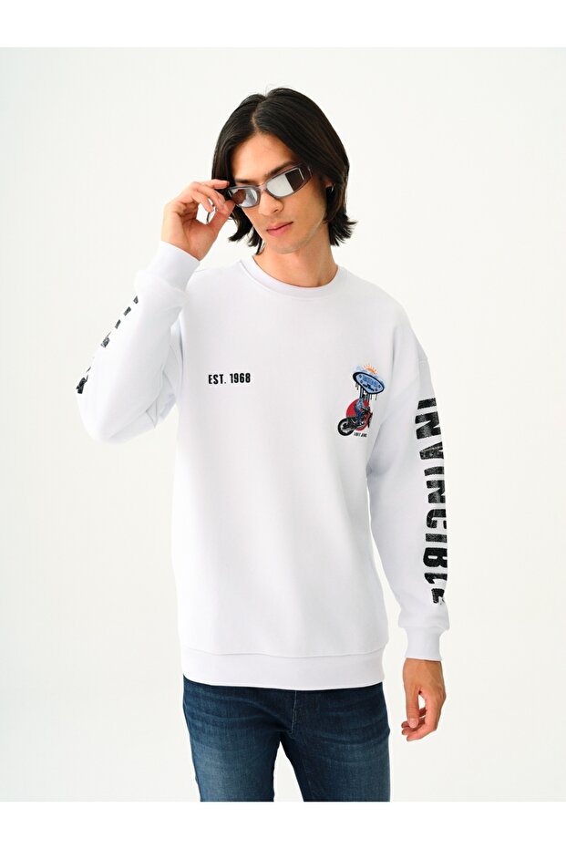 Oversize Fit Erkek Sweatshirt - 1