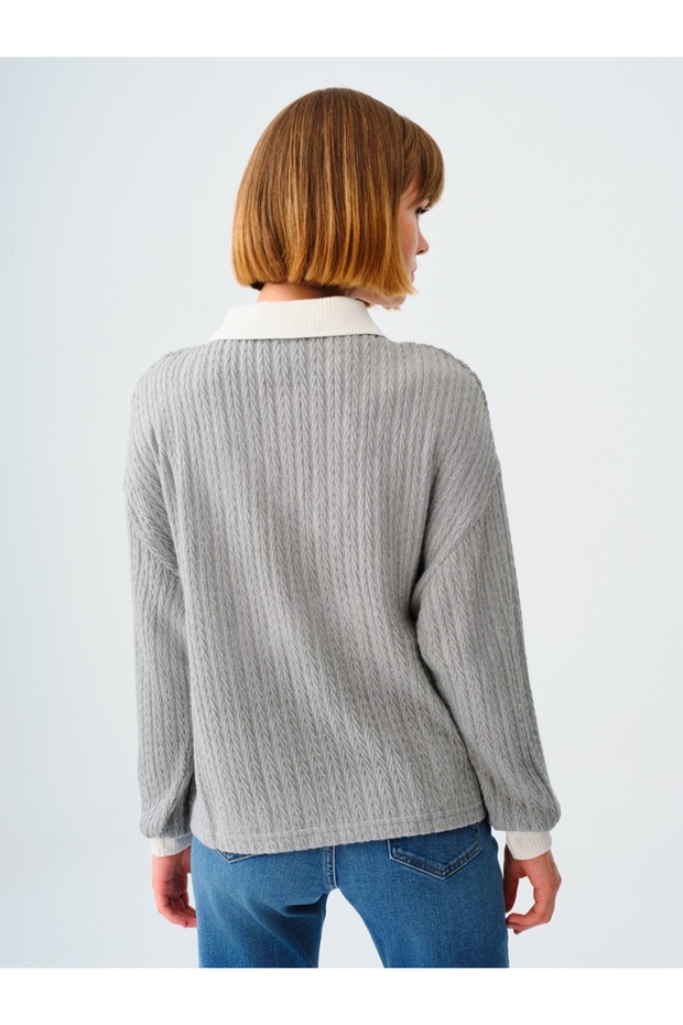 Oversize Kadın Sweatshirt - 3