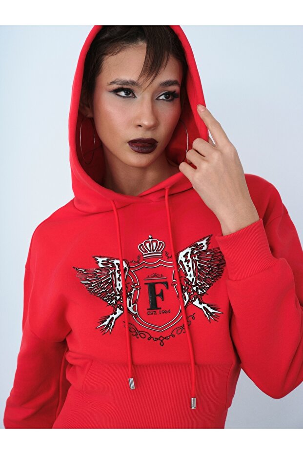 Oversize Kadın Sweatshirt - 5